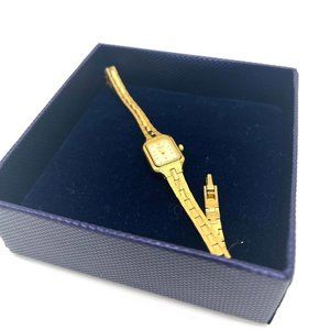 Citizen rare mini square gold quartz watch antique watch